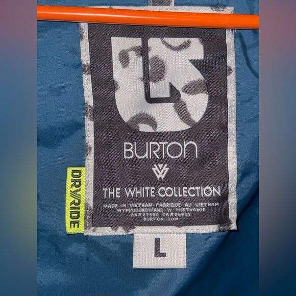 Burton the White Collection Plaid Snowboard Jacket size large - Picture 4 of 10